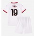 AC Milan Theo Hernandez #19 Bortedraktsett Barn 2024-25 Kortermet (+ Korte bukser)